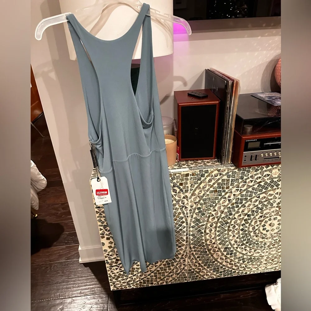 Light teal racer back body on dress - Picture 3 of 3